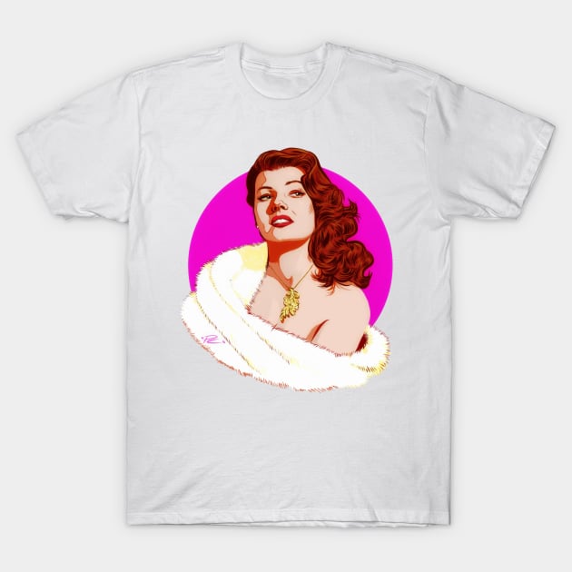 Rita Hayworth - An illustration by Paul Cemmick T-Shirt by PLAYDIGITAL2020